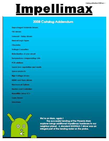 2008 Catalog Addendum